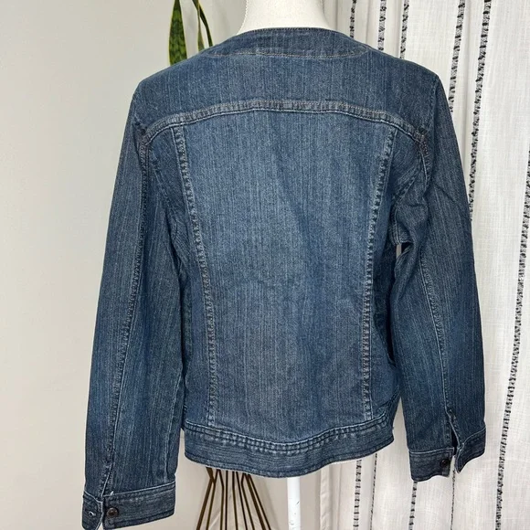 🌻Liz Claiborne Blue Jean Jacket Size XL - Picture 3 of 11